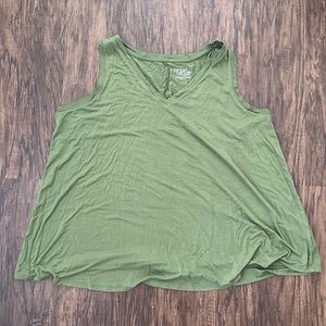 Green tank top